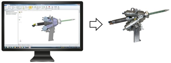 3D Darstellung einer Mischeinhit